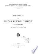 Statistica delle elezioni generali politiche
