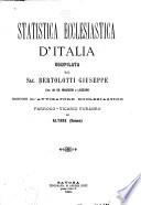 Statistica ecclesiastica d'Italia