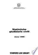 Statistiche giudiziarie civili. Anno 1999