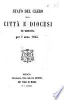 Stato del clero della città e diocesi di Brescia
