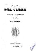 Stato del clero della citta e diocesi di Pavia