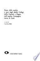 Stato delle rendite e pesi degli aboliti collegi della capitale e Regno dell'espulsa Compagnia detta di Gesù
