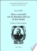 Stato e sovranità nel «De Repubblica libri sex» di Jean Bodin