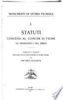 Statuti concessi al comune di Fiume da Ferdinando I nel MLXXX [i.e. MDXXX]