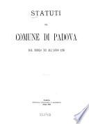 Statuti del comune di Padova dal secolo XII all'anno 1285