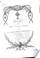 Statuti del Real ordine militare di S.Giorgio della Riunione Napoli, 1. gennajo 1819