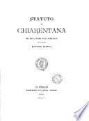 Statuto di Chiarentana