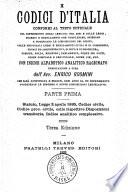 Statuto, Legge 2 aprile 1865, Codice civile, Codice proc. civile