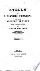 Stello o I diavoli turchini del conte Alfredo di Vigny