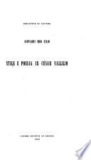 Stile e poesia in César Vallejo