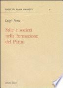 Stile e società nella formazione del Parini