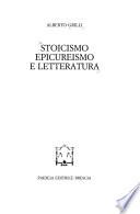 Stoicismo, epicureismo e letteratura