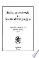 Storia, antropologia e scienze del linguaggio