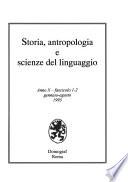 Storia, antropologia e scienze del linguaggio