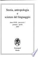 Storia, antropologia e scienze del linguaggio