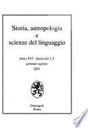 Storia, antropologia e scienze del linguaggio