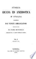 Storia arcana ed aneddotica d'Italia, raccontata dai Veneti ambasciatori, annotata ed edita da F. Mutinelli