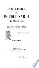 Storia civile dei popoli sardi dal 1798 al 1848