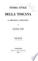 Storia civile della Toscana dal 1737 al 1848 di Antonio Zobi