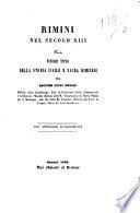 Storia civile e sacra riminese