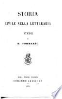 Storia civile nella letteratura studii di N. Tommasèo