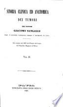 Storia clinica ed anatomica dei tumori