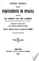 Storia critica della Inquisizione di Spagna