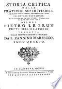 Storia Critica Delle Pratiche Superstiziose