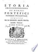 Storia critico-cronologica de' Romani pontefici e de' generali e provinciali concilij