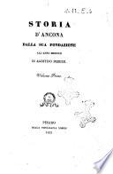 Storia d'Ancona dalla sua fondazione all'anno 1532 di Agostino Peruzzi