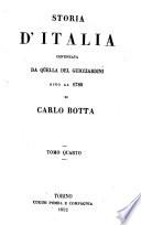 Storia d'Italia continuata da quella del Guicciardini sino al 1789