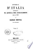 Storia d'Italia continuata da quella del Guicciardini sino al 1814