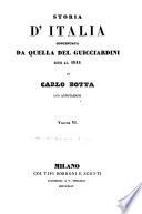 Storia d'Italia continuata da quella del Guicciardini sino al 1814