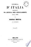 Storia d'Italia continuata da quella del Guicciardini sino al 1814