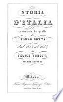 Storia d'Italia, continuata da quella di C. Botta, dal 1814 al 1854. [With engravings.'.
