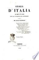 Storia d'Italia dai tempi più antichi fino all'invasione dei longobardi scritta da Atto Vannucci