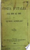 Storia d'Italia dal 1814 al 1863