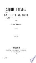 Storia d'Italia dal 1814 al 1863