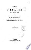 Storia d'Italia dal 1815 al 1850 di Giuseppe La Farina