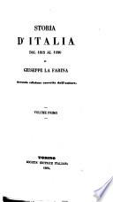 Storia d'Italia dal 1815 al 1850 ... Seconda edizione corretta dall'autore