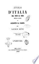 Storia d'Italia dal 1850 al 1866 continuata da quella di Giuseppe La Farina