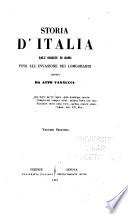 Storia d'Italia dall'origine di Roma fino all'invasione dei Longobardi