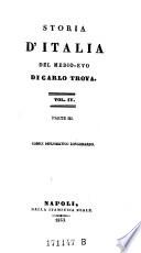 Storia D' Italia Del Medio-Evo