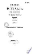 Storia d' Italia del' Medio-Evo