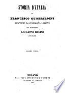 Storia d'Italia: Libri XIV-XX. Indice delle princi pall materie
