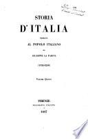Storia d'Italia narrata al popolo italiano da Giuseppe La Farina