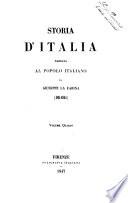 Storia d'Italia narrata al popolo italiano da Giuseppe La Farina