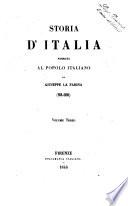Storia d'Italia narrata al popolo italiano da Giuseppe La Farina