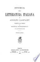 Storia de la letteratura italiana di Adolfo Gaspary