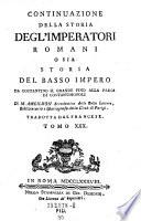 Storia degl'imperatori romani da Augusto sino a Constantino